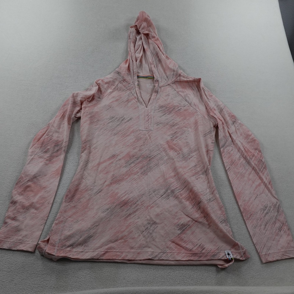 Smartwool Merino 150 Pattern Hoody Shirt Womens XS Pink Lightweight Outdoor